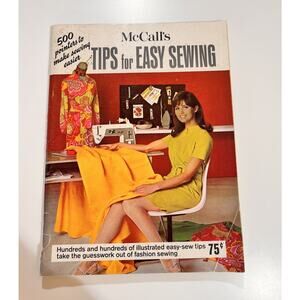 Vintage 1968 McCall's TIPS FOR EASY SEWING Instruction Book Manual for Patterns